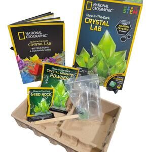National Geographic Crystal Lab Glow In The Dark STEM Science Complete Kit 8+